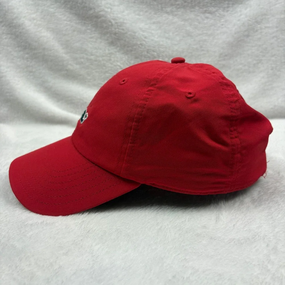Vineyard Vines Red Baseball Cap Whale Logo Adjustable‎ Nautical Coastal Preppy